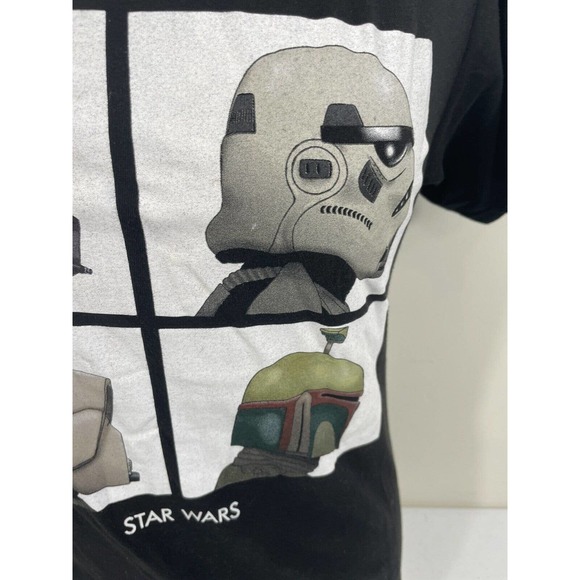 Star Wars Dark Side T-Shirt Sm Beatles Album Cover Darth Vader Boba Fett Retro - Picture 3 of 7